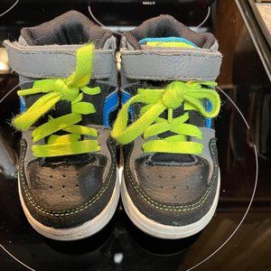 OP Toddler Boy Black Blue Athletic Shoes Sneakers 7